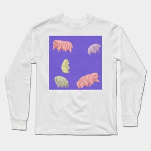 Tardigrade Pattern Purple/Blue Long Sleeve T-Shirt